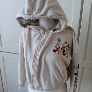 Disney Mickey Mouse Friends Cropped Hoodie Pluto, Donald, Dasiy, Goofy, Minnie